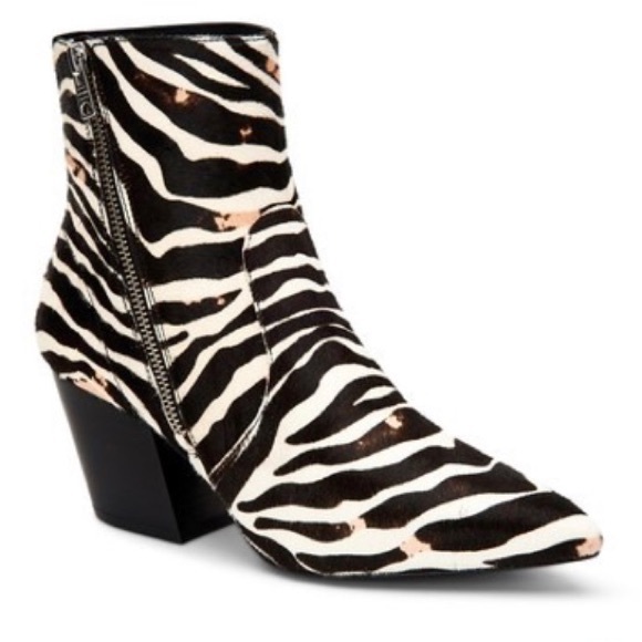 Allsaints Aster Cow Hair Bootie Sz 39 